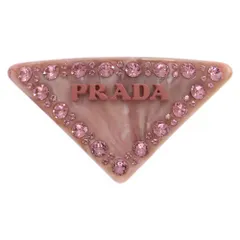 PRADA⭐︎プラダ⭐︎正規店購入　バレッタ　新品同様　ピンク　本物　ヘアアクセ 2025年最新】prada ヘアアクセサリー ピンクの人気アイテム