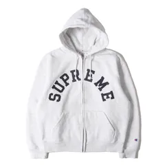 【美品】Supreme シュプリーム パーカー アッシュグレー サイズ:S | 24SS Champion アーチロゴ ジップ スウェットパーカー (Zip Up Hooded Sweatshirt) | トップス フーディー | コラボ【メンズ】【中古】