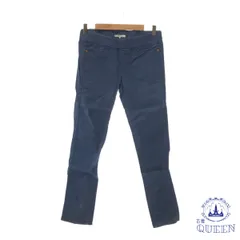 【訳アリ】 WORLD BASICS ワールドベーシックス チノパン パンツ カジュアル ポケット シンプル おしゃれ レディース ブルー LL 901-6871 送料無料 古着