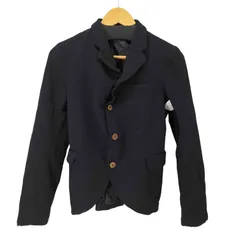 ☆美品 コムデギャルソン コムコム ポリ縮絨 ファスナー テーラードジャケット COMME des GARCONS COMME des GARCONS コムデギャルソン