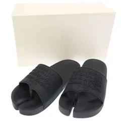 未使用 Maison Margiela メゾンマルジェラ サンダル 41 26c 大人もOK☆MM6 Maison Margiela メゾンマルジェラ ロゴ サンダル
