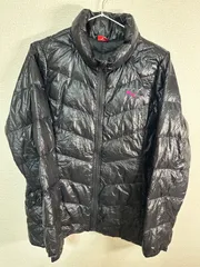 PUMA プーマ ダウンジャケット レディース L ブラック パッカブル収納袋付き