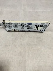 ハンドメイド　細ペンケース　パンダ　フラワー　B012
