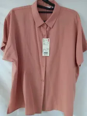 UNIQLO ユニクロ レーヨン 半袖 シャツ ブラウス s