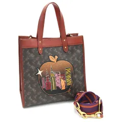  コーチ 2WAYハンドバッグ フィールドトート ブラウン