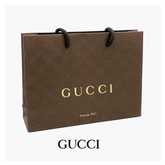GUCCI ショッパー グッチ 紙袋 ブラウン 小さめ S ※返品・交換不可商品