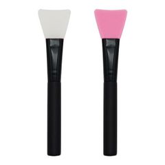 シリコンブラシ ゴムヘラ ホワイト/ピンク 2本セット 長さ14cm