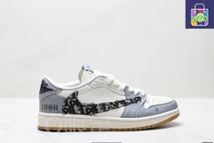 Nike Air Jordan 1 x Travis Scott AJ1 逆フック ‘DIY’カスタマイズ ナイキ ローカット カルチャー バスケットボールシューズ-WTO輸入2-VGJ66
