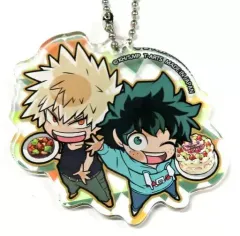 【中古】雑貨 緑谷出久＆爆豪勝己(特典ver.) 「僕のヒーローアカデミア ぴた!でふぉめ ショッピング!アクリルキーホルダー」 アニメイトBOX特典