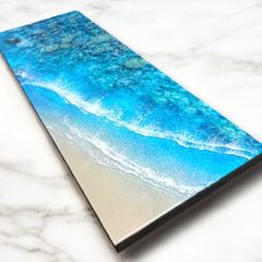 <特大ボード　ウミガメの海>  超立体  沖縄の海 レジンアートボード　美ら海　オーシャンアート　N017