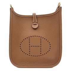 エルメス(HERMES) エブリンTPM(16) ゴールド トリヨンクレマンス ゴールド金具 W刻印(2024年製造) 新品 レディース ショルダーバッグ0