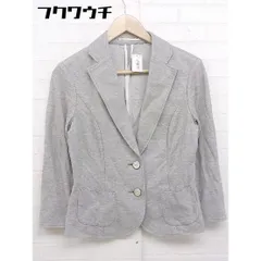 ◇ THE SUIT COMPANY ザ スーツカンパニー シングル 2B 長袖 テーラードジャケット サイズ40 ライトグレー レディース  【中古】 【1108060003357】