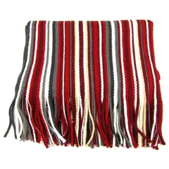 コムサイズム マフラー ストライプ ブランド レディース メンズ レッド COMME CA ISM 【中古】