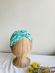 デイジー柄ヘアターバン