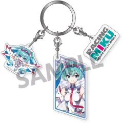 【中古】キーホルダー レーシングミク SPA 2025 キービジュアル1 Ver. 3連アクリルキーホルダー 「初音ミク GTプロジェクト」