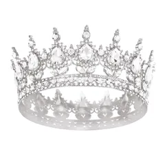 『特価』 イベント 発表会 披露宴 ヘアアクセサリー パーティー 記念写真 カミカザリ 姫系 花嫁 女王 ブライダル 髪飾り ウエディング キング ティアラ ティアラ 結婚式 クラウン 王冠 バロッククラウン DIFEIUKI