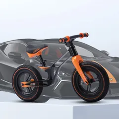 新品未使用Lamborghini バランスバイク ブラック・イエロ　ギフト箱付き Lamborghini - 未使用 Lamborghiniバランスバイク&トライク