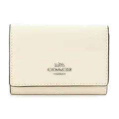 新品 コーチ COACH 3つ折り財布 マイクロ ウォレット チョーク