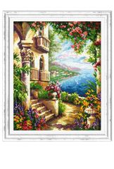 ダイヤモンドアート キット Quay in flowers 港 50х40 - メルカリ