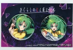 メルカリ便で発送！ひぐらしのなく頃に オヤシロ梨花 トラップ沙都子　缶バッジ ひぐらしのなく頃に 卒 古手梨花 ブックオフ 人狼 ホログラム缶