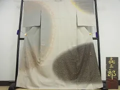 平和屋本店■極上　人間国宝　福田喜三郎　訪問着　舞花文　箔散らし　暈し染め　高島屋扱い　逸品3s4907 平和屋本店□極上 人間国宝 福田喜三郎 訪問着 舞花文 箔散らし 暈し