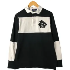 古着 ラルフローレン Ralph Lauren POLO RALPH LAUREN CUSTOM FIT ツートン 長袖 ラガーシャツ メンズL相当/eaa547934
