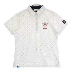サイズ：OT ADIDAS GOLF アディダスゴルフ  半袖ポロシャツ 総柄 ホワイト系 [240101200304]# ゴルフウェア レディース ストスト
