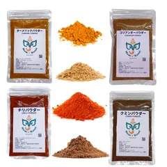 Mam Rasoi  スパイス ４点セット 100ｇ×４袋　基本のスパイスカレー 作りに便利　香辛料のサムネイル