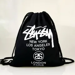 新品 STUSSY ステューシー 男女兼用 リュックサック キャンバスバッグ リュック ブラック