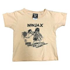 NINJA X (ニンジャエックス) キッズ ベビー Tシャツ 中古【古着】BB-Sampling Baby・Kids T-shirt Natural (100サイズ)