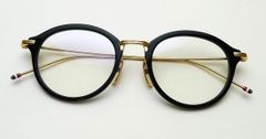 【ブランドの中でも特に人気を誇る「UEO011A」のアップデートモデル】THOM BROWNE（トムブラウン）　UEO908A-001-49 // BLK-GLD（black - gold）