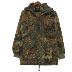 MIL-TEC フレクターカモ フィールドジャケット ユーロ ミリタリー オリーブ (メンズ M) 中古 古着 A2291