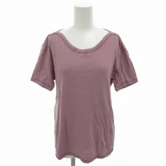 ミスターハリウッド N.HOOLYWOOD エヌハリ 無地Tシャツ カットソー デザインネック 半袖 M 紫 パープル ■MA /FT 0814のサムネイル