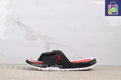 【今日特価】Air Jordan AA1336-006 ブラックレッド スリッパ-WTO輸入2