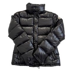 MONCLER モンクレール ダウンジャケット 黒 上着 アウター 721600473245 レディース サイズ0 Sサイズ