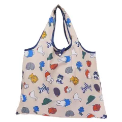 【メール便】ミッフィー エコバッグ ショッピングバッグ 動物 カラフル ディックブルーナ スモールプラネット お買い物かばん 絵本キャラクター グッズ 