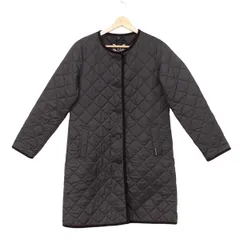 LAVENHAM(ラベンハム) コート サイズ10/38 レディース美品  - ダークグレー×黒 長袖/キルティング/中綿/冬