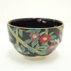 ⚫️未使用⚫️ 抹茶茶碗　桑野睦子　御所の花 花菖蒲 ⚫️未使用⚫️ 抹茶茶碗 桑野睦子 御所の花 花菖蒲 - メルカリ