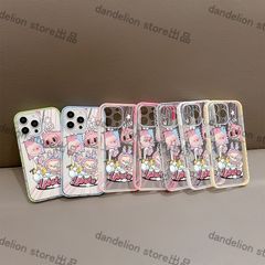 スマホケース　ラブブLabu　透明　iPhone対応　アイフォンケース　iPhone16pro/16promax/15/14/13　可愛いケース　海外限定　新品未使用　7カラー選択可能