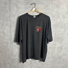 90s~ JIM BEAM フェードブラック 企業t ビンテージt 袖裾シングル