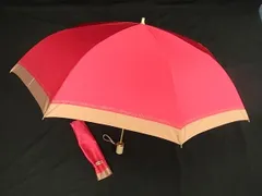 ■美品■ NINA RICCI ニナリッチ 2段折り 折りたたみ傘 高級傘 アンブレラ レディース ピンク系 DF3491のサムネイル