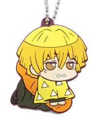 【中古】キーホルダー・マスコット(キャラクター) 我妻善逸 「鬼滅の刃 キャラばんちょうこうラバーマスコット」