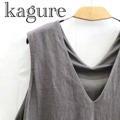 kagure かぐれ ヘビーリネンボックスワンピース GA04-26M019 Free  チャコール ワンピース レディース