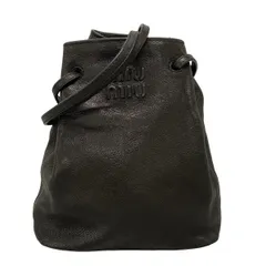 ★MiuMiu★ナッパレザー ポケットバッグ MiuMiu】ナッパレザー ポケットバッグ (MiuMiu/ハンドバッグ