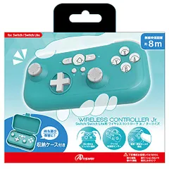 アンサー Switch/Switch Lite用ワイヤレスコントローラ Jr. ターコイズ 【Nintendo Swit