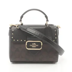 COACH コーチ トップハンドル サッチェル カラーブロック シグネチャー ハンドバッグ