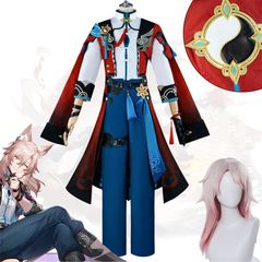 【新品未使用】スターレイル  崩壊：スターレイル 霄 Feixiaoコスプレ衣装  大人用ウィッグ付き  制服 cosplay コスチューム 仮装 変装 コスチューム コスプレ服 仮装 演出服 コス アニメグッズ ハロウイン osplay イベント 変装