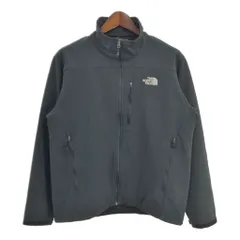THE NORTH FACE ノースフェイス ソフトシェルジャケット アウトドア ブラック (メンズ L) 中古 古着 S9919