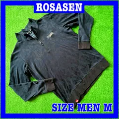ROSASEN ロサーセン ハーフジップ カモフラ 迷彩柄 コットンブレンド ゴルフシャツ M