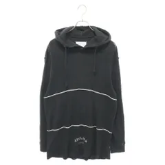 Martin Margiela (マルタンマルジェラ) 四つタグ ラインデザイン コットンパーカー フーディー S30GC0635 ブラックのサムネイル